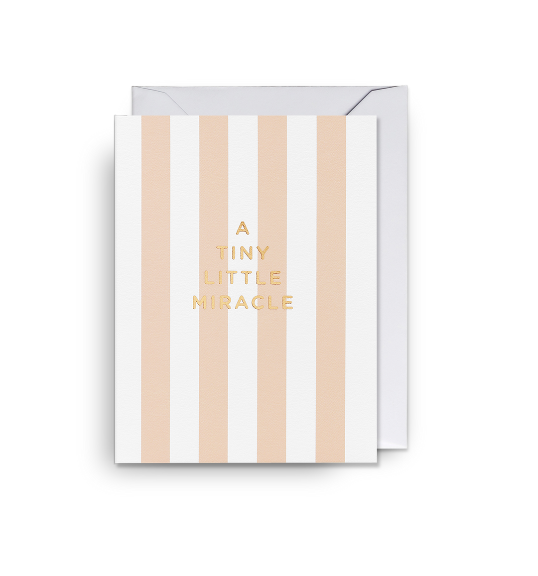 A Tiny Little Miracle Pink Mini Card