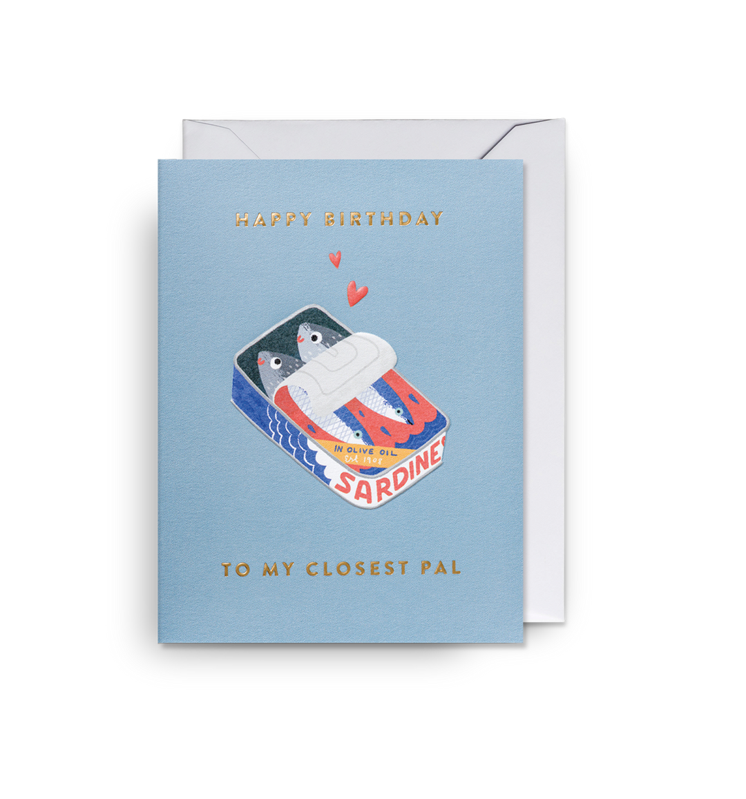 Happy Birthday To My Closest Pal Mini Card