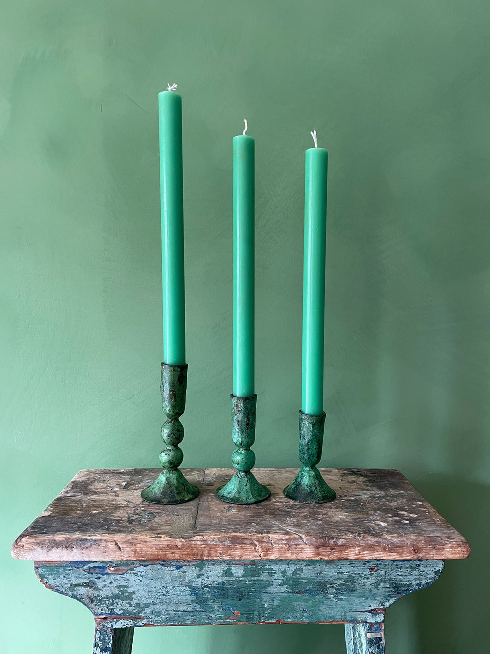 Bohemia Large Verdigris Candlestick Holder