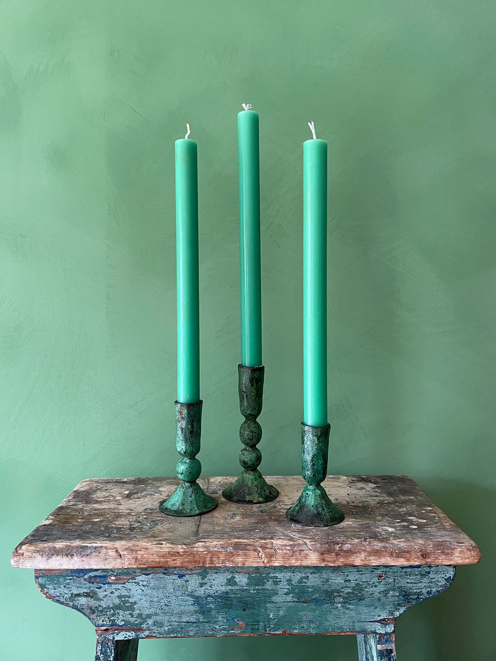 Bohemia Large Verdigris Candlestick Holder