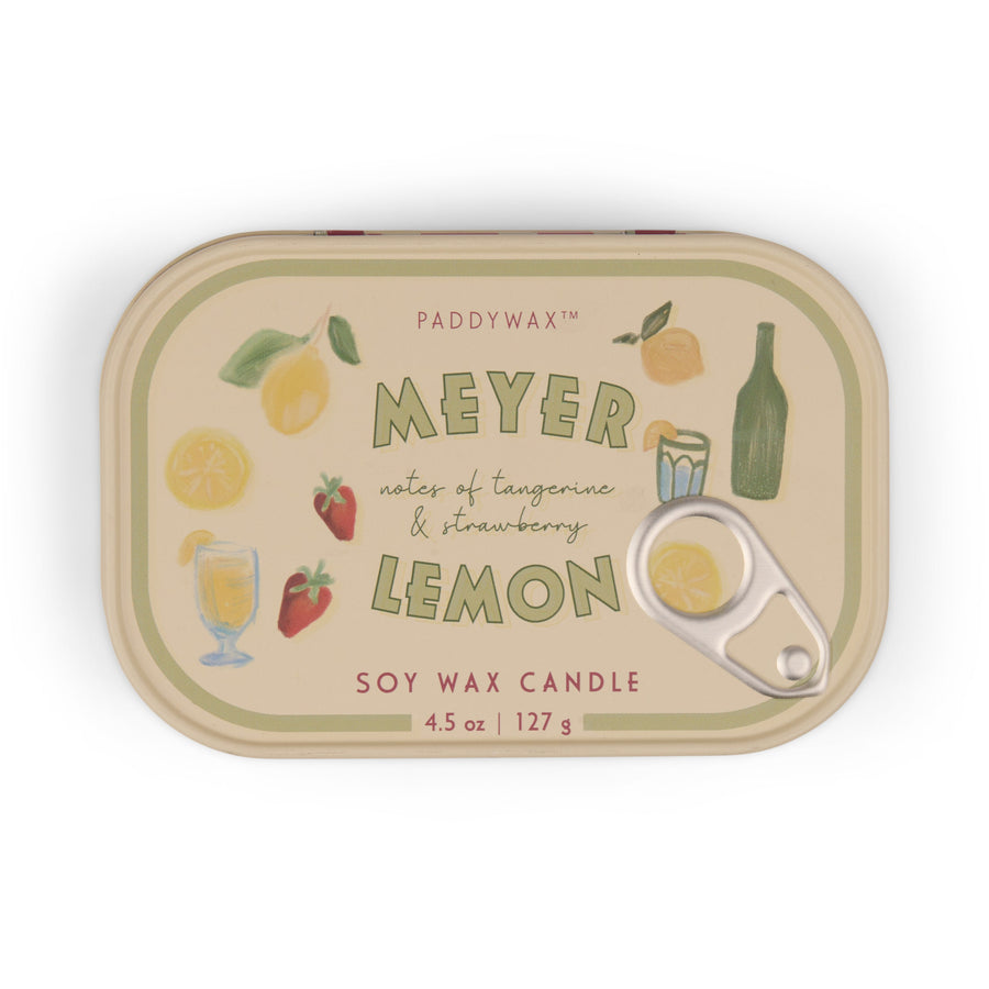 Paddywax Bistro Meyer Lemon Tin Soy Candle