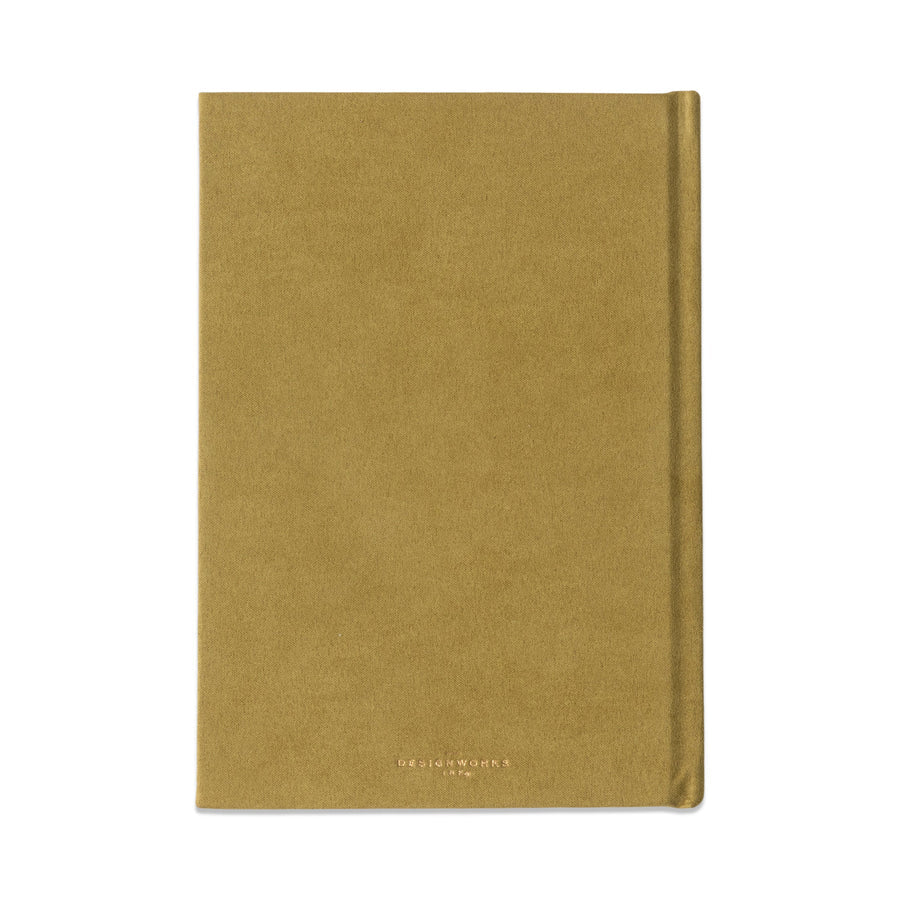 Suedette Hard Cover Radiant Journal - Avocado