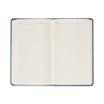 Celestial Teal Moon Bookcloth Journal