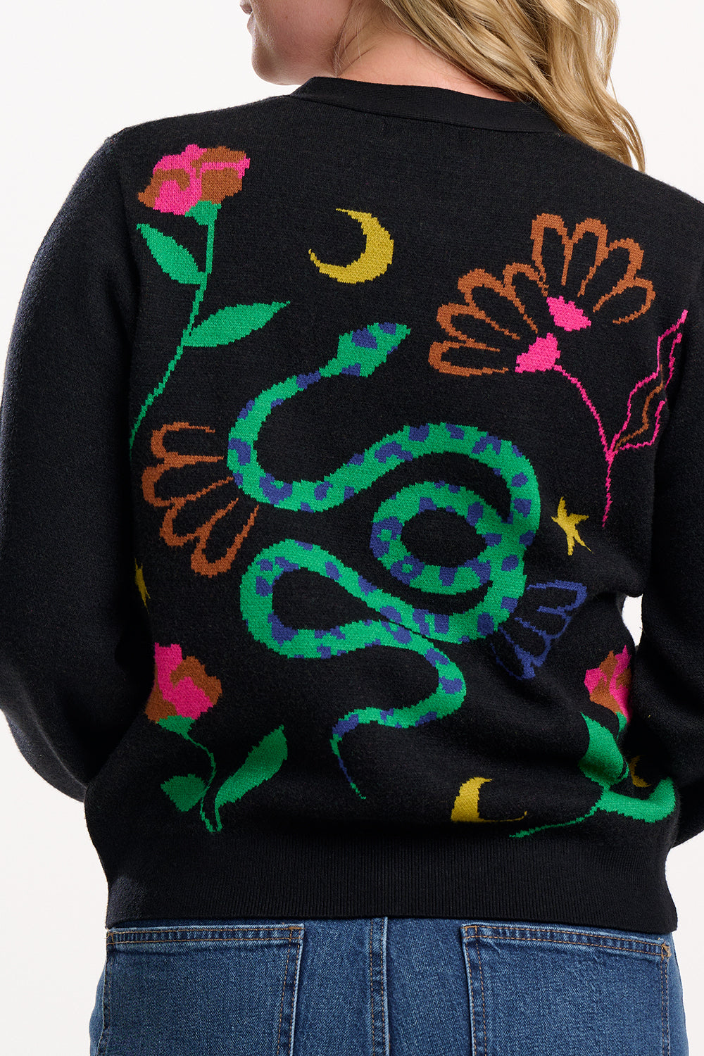 Sugarhill Brighton Adrian Snake Floral Cardigan