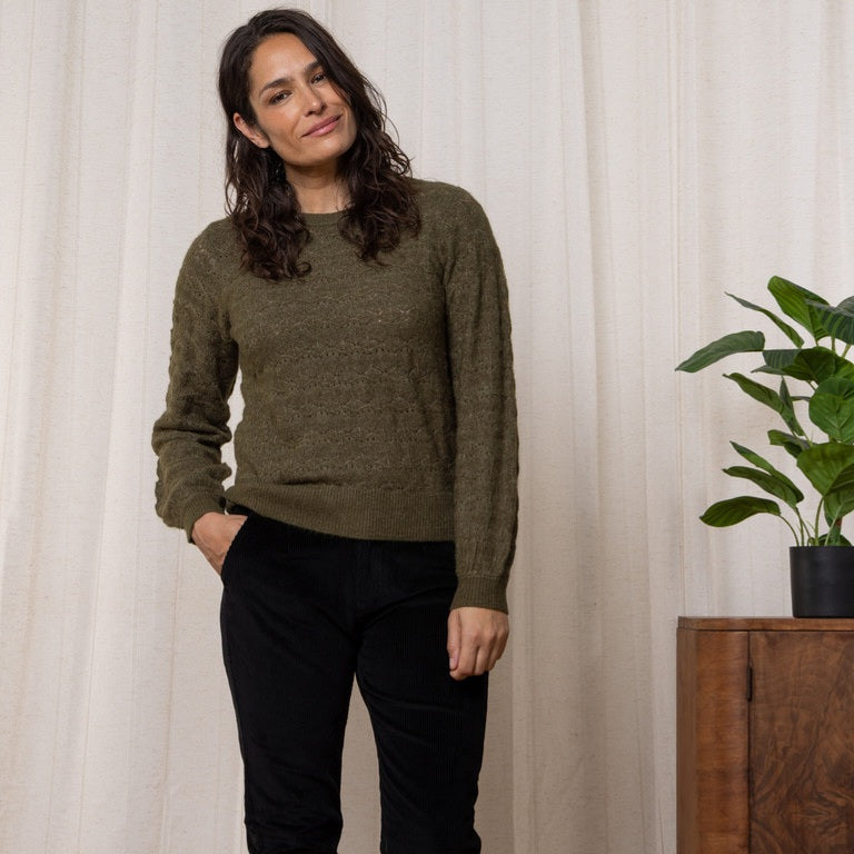 Lily & Me Virginia Jumper in Olive