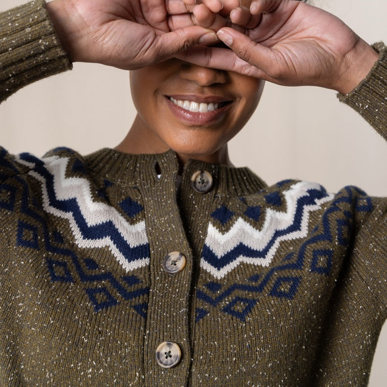 Lily & Me Fitz Fair Isle Cardigan