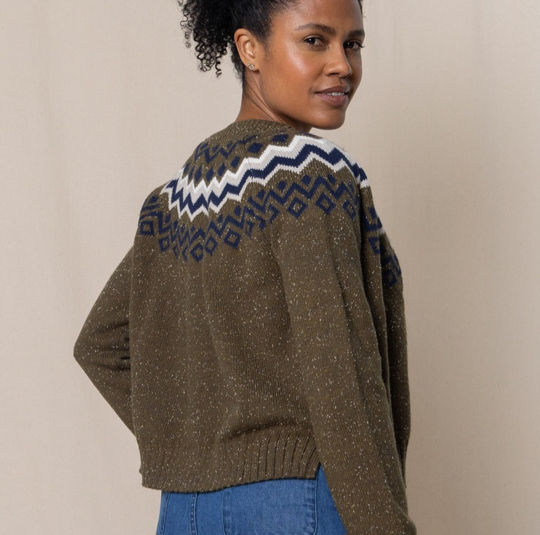 Lily & Me Fitz Fair Isle Cardigan
