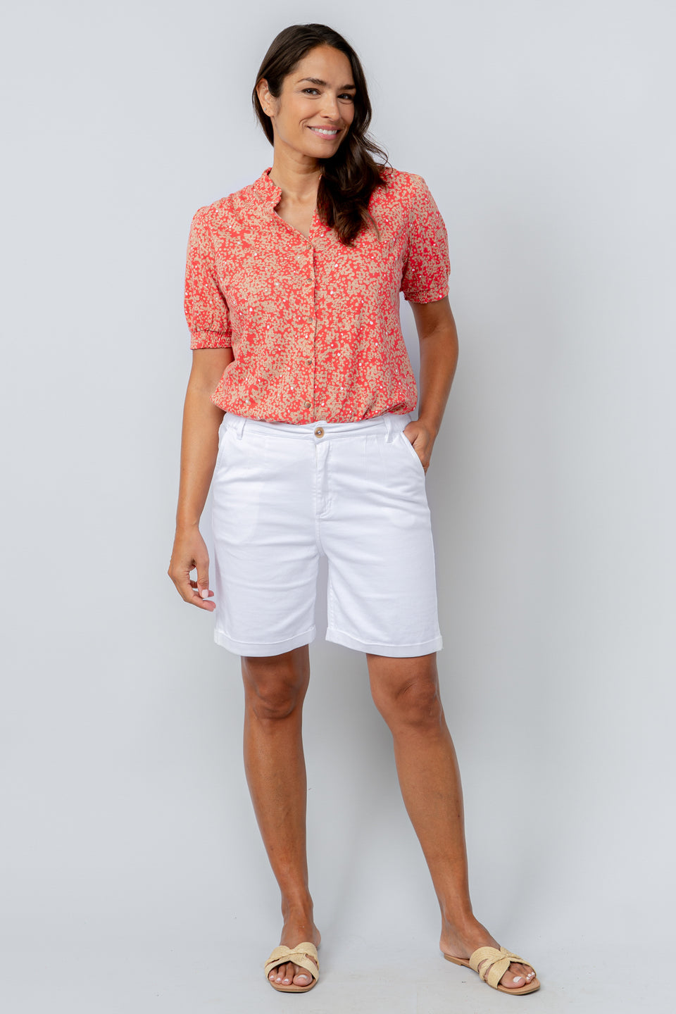 Lily & Me Marine Shorts in White