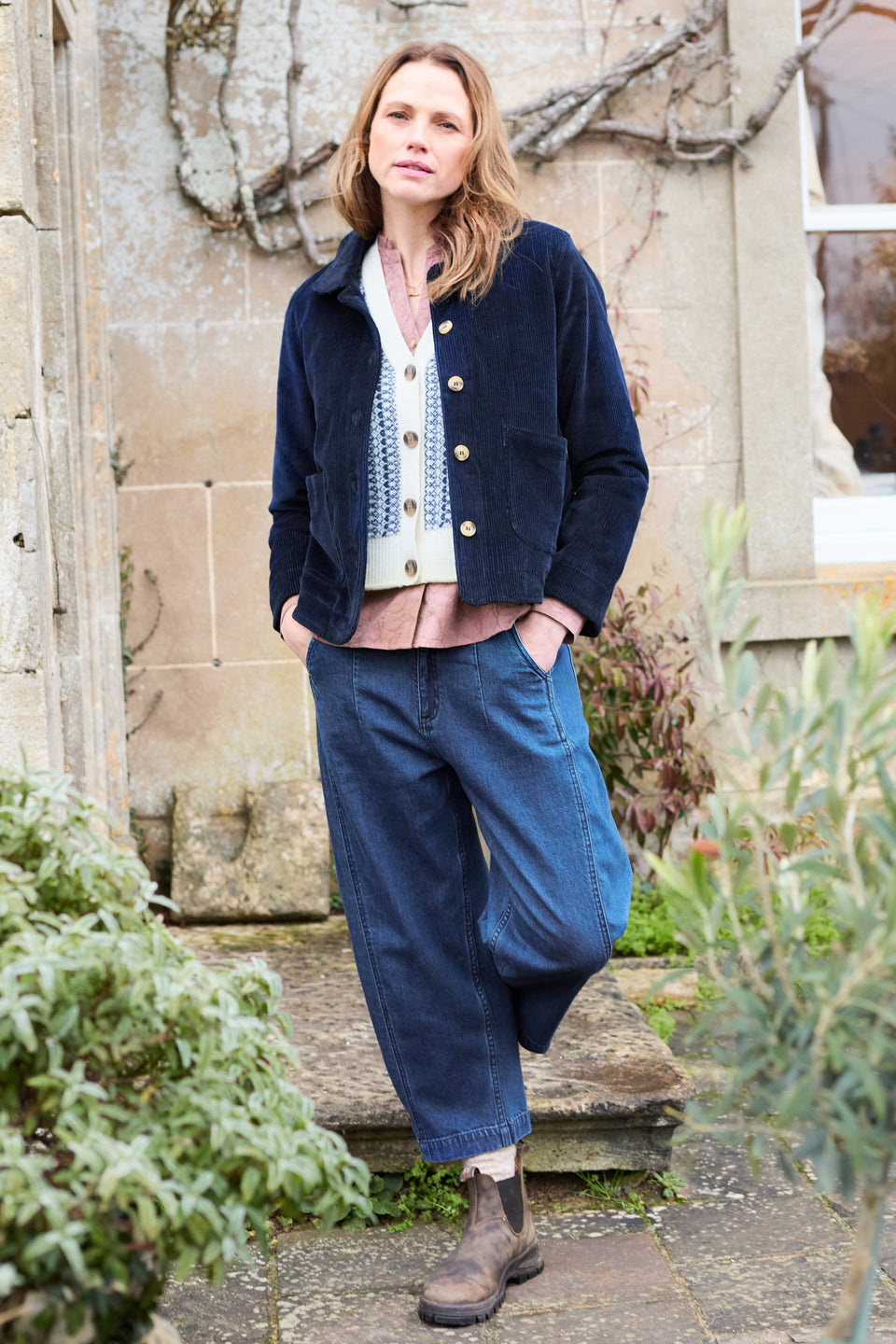 Lily & Me Charlie Barrel Leg Jeans