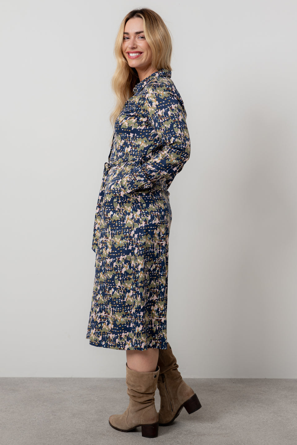 Lily & Me Anya Midi Clover Shirt Dress