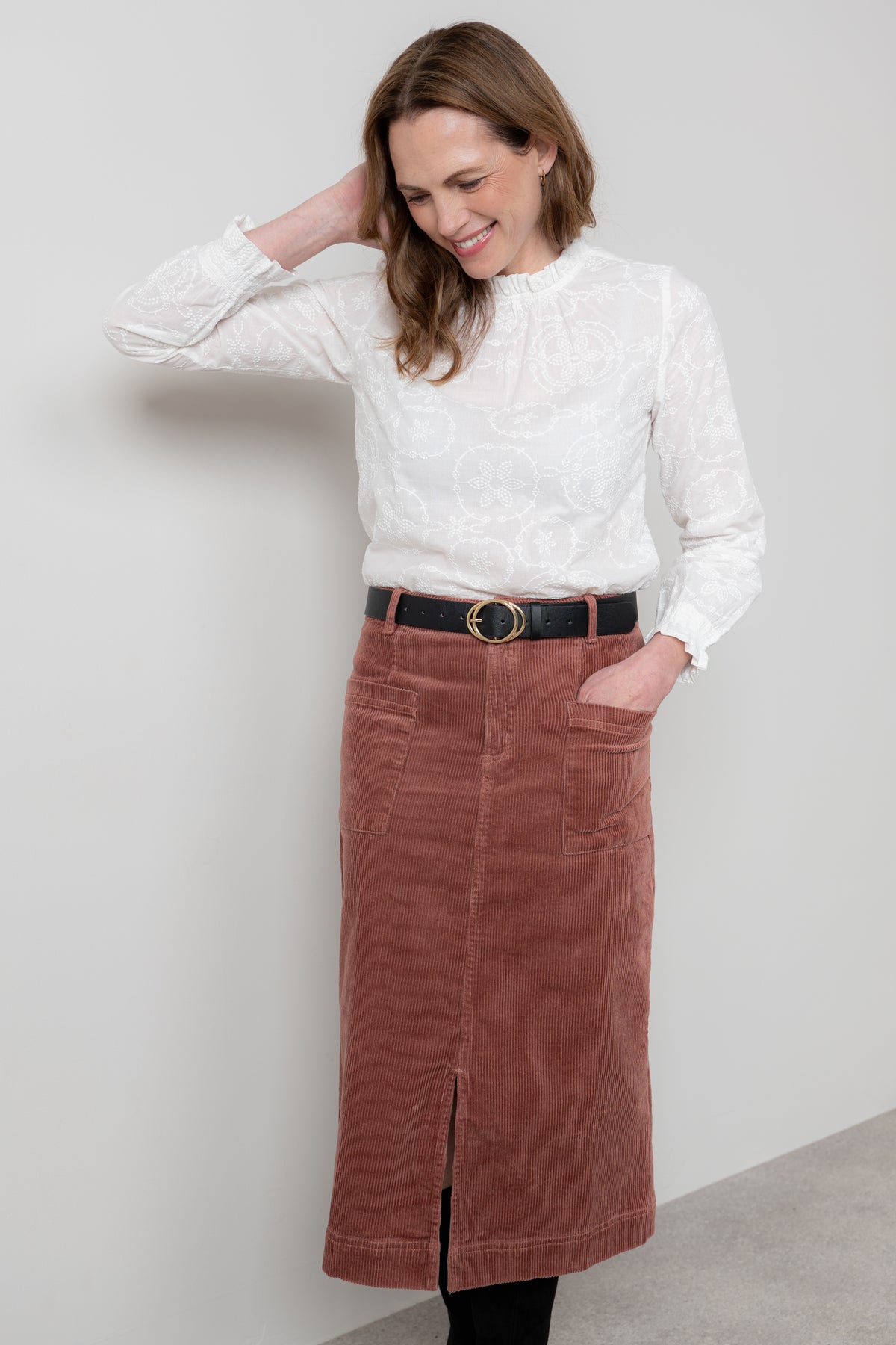 Lily & Me Fiona Embroidered Blouse