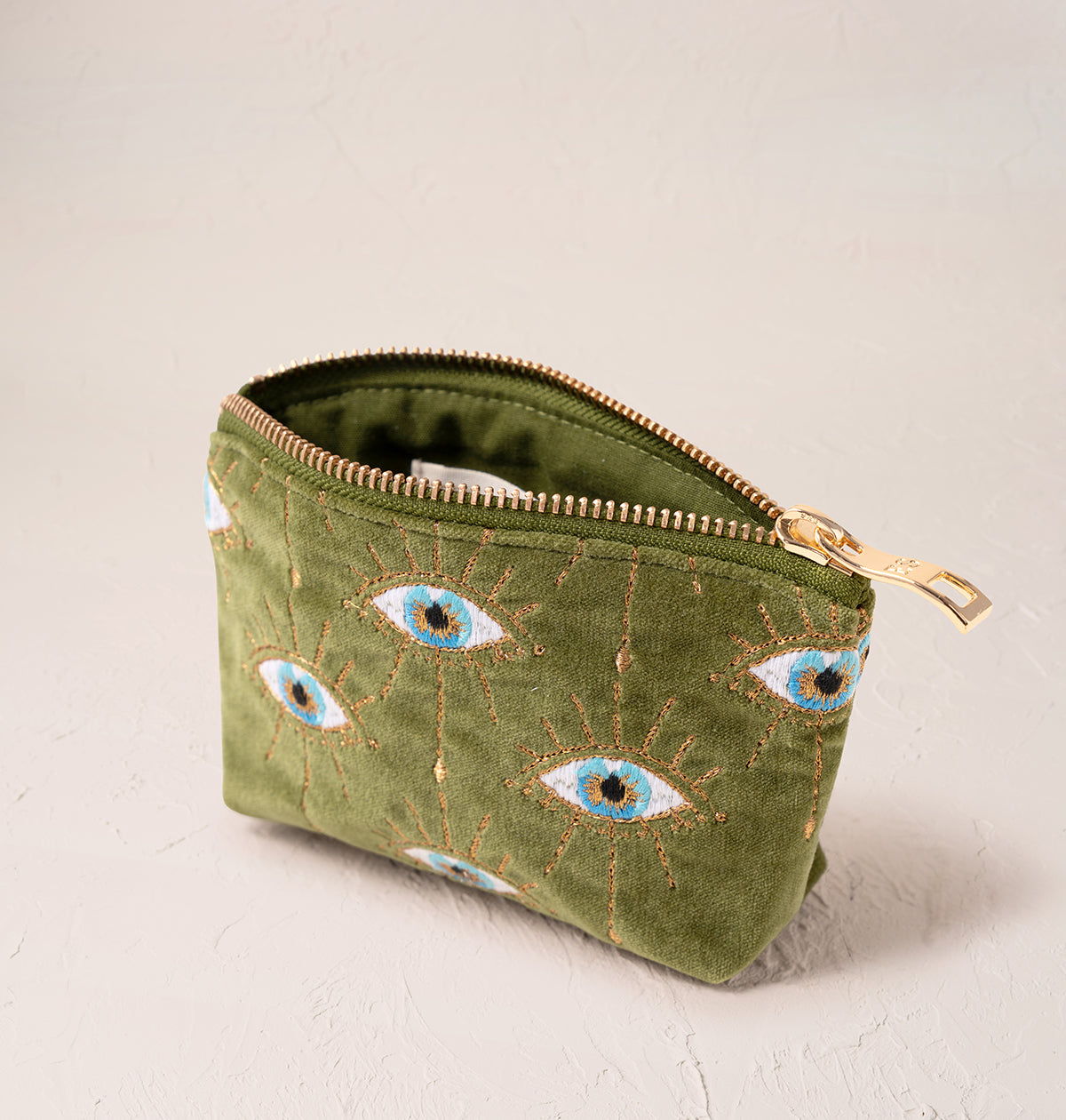 Mystical Eye Coin Purse in Garden Green