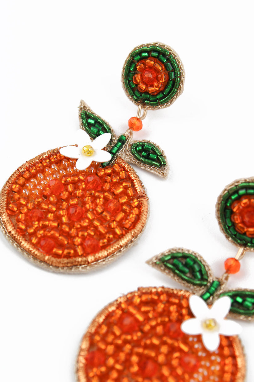 My Doris Orange Earrings