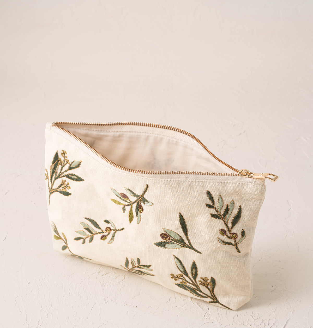Olive Branch Canvas Everyday Pouch