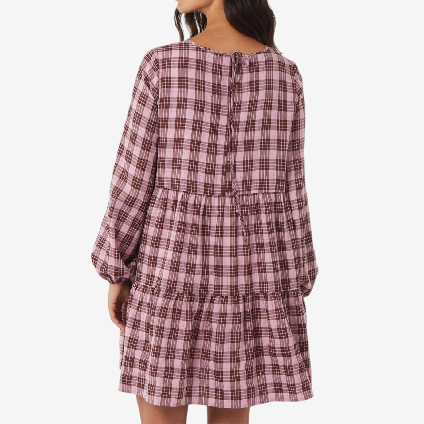 Mila Check Smock Dress