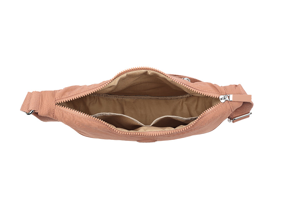 Sling Cross Body Bag Plaster Pink Badge