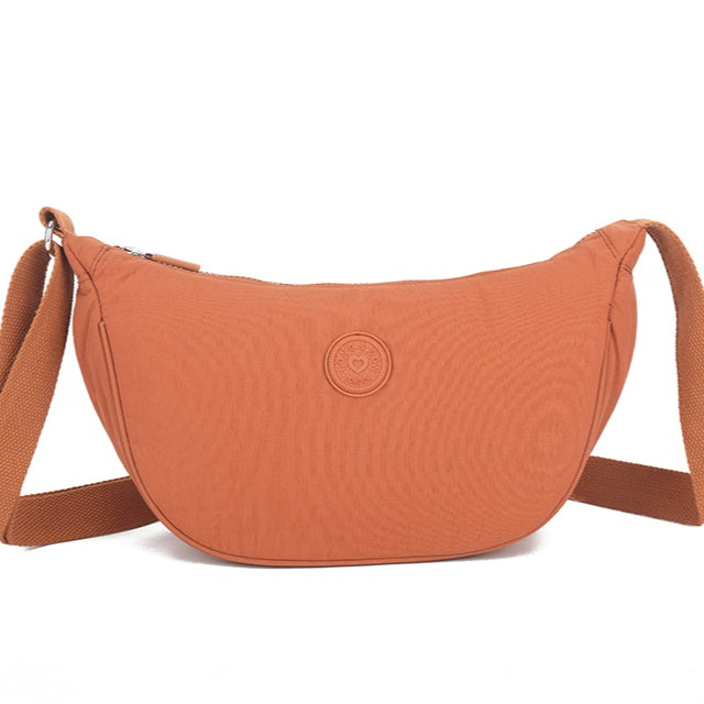 Sling Cross Body Bag Rust Badge