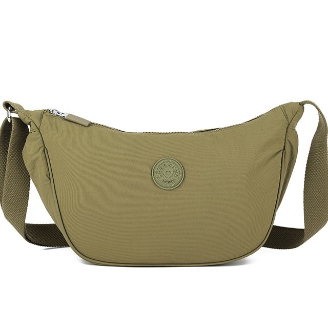 Sling Cross Body Bag Olive Badge