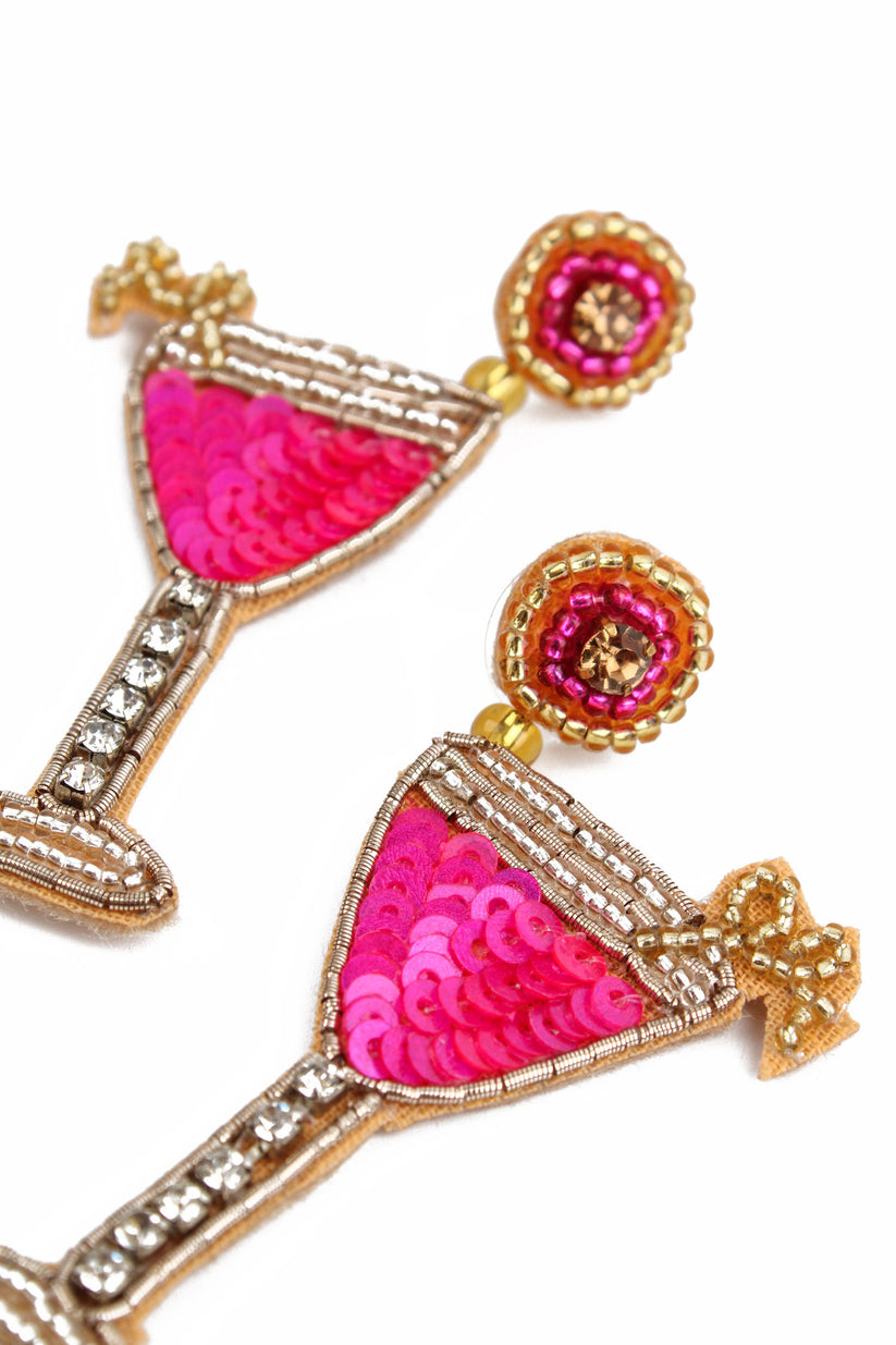 My Doris Strawberry Daiquiri Earrings