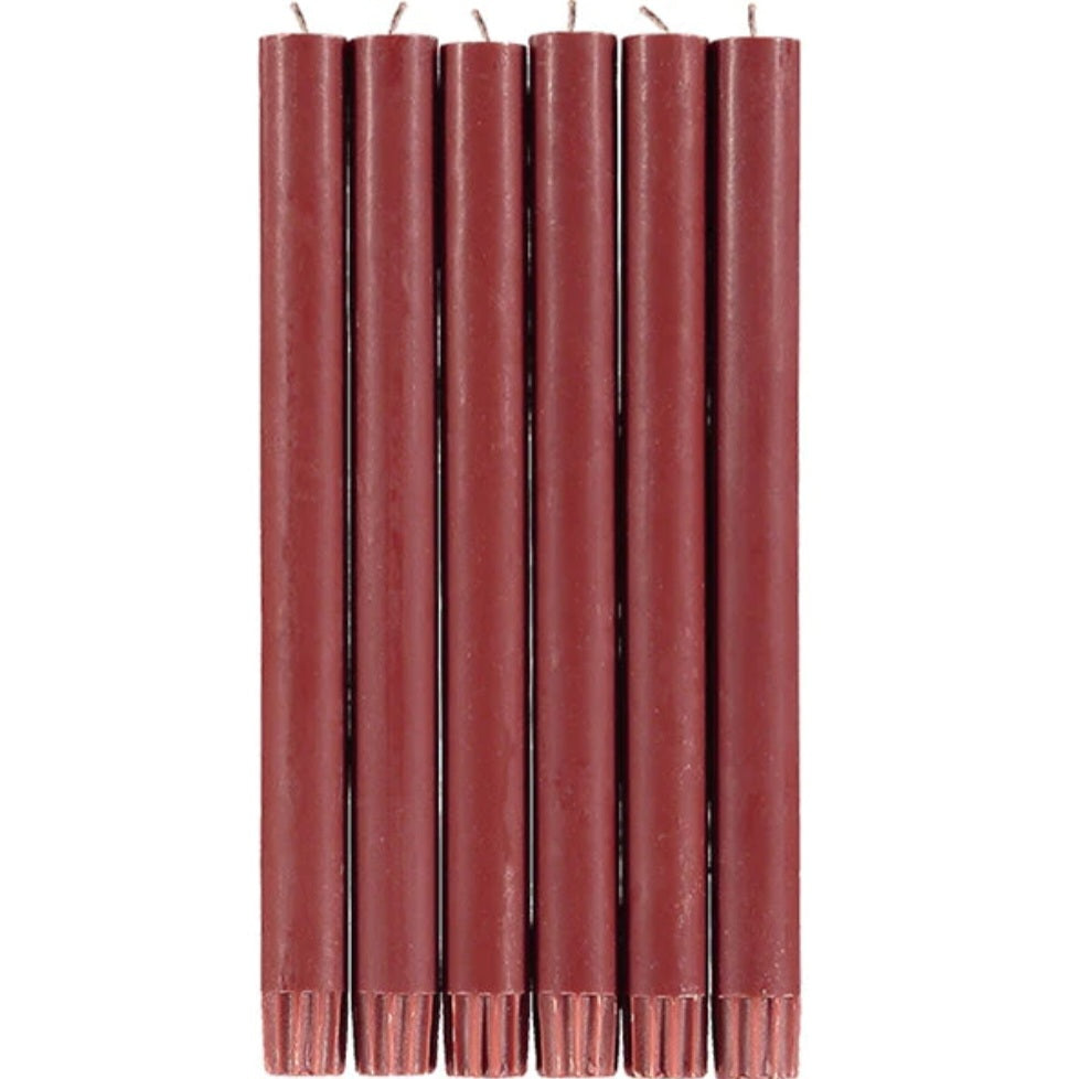 British Colour Standard Eco Dinner Candle in Guardsman Red