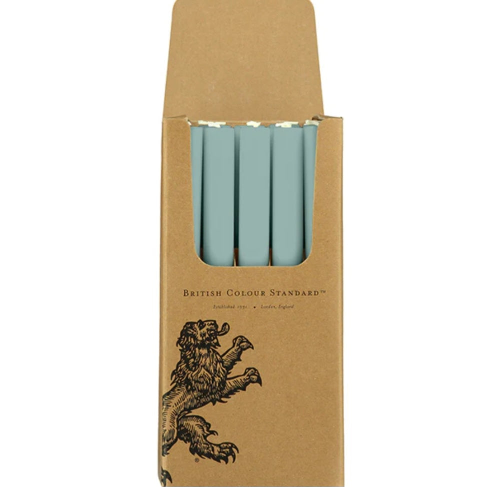 British Colour Standard Eco Dinner Candle in Opaline Green