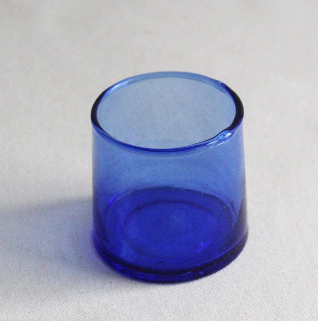 Hand-blown Moroccan Tumbler in Blue