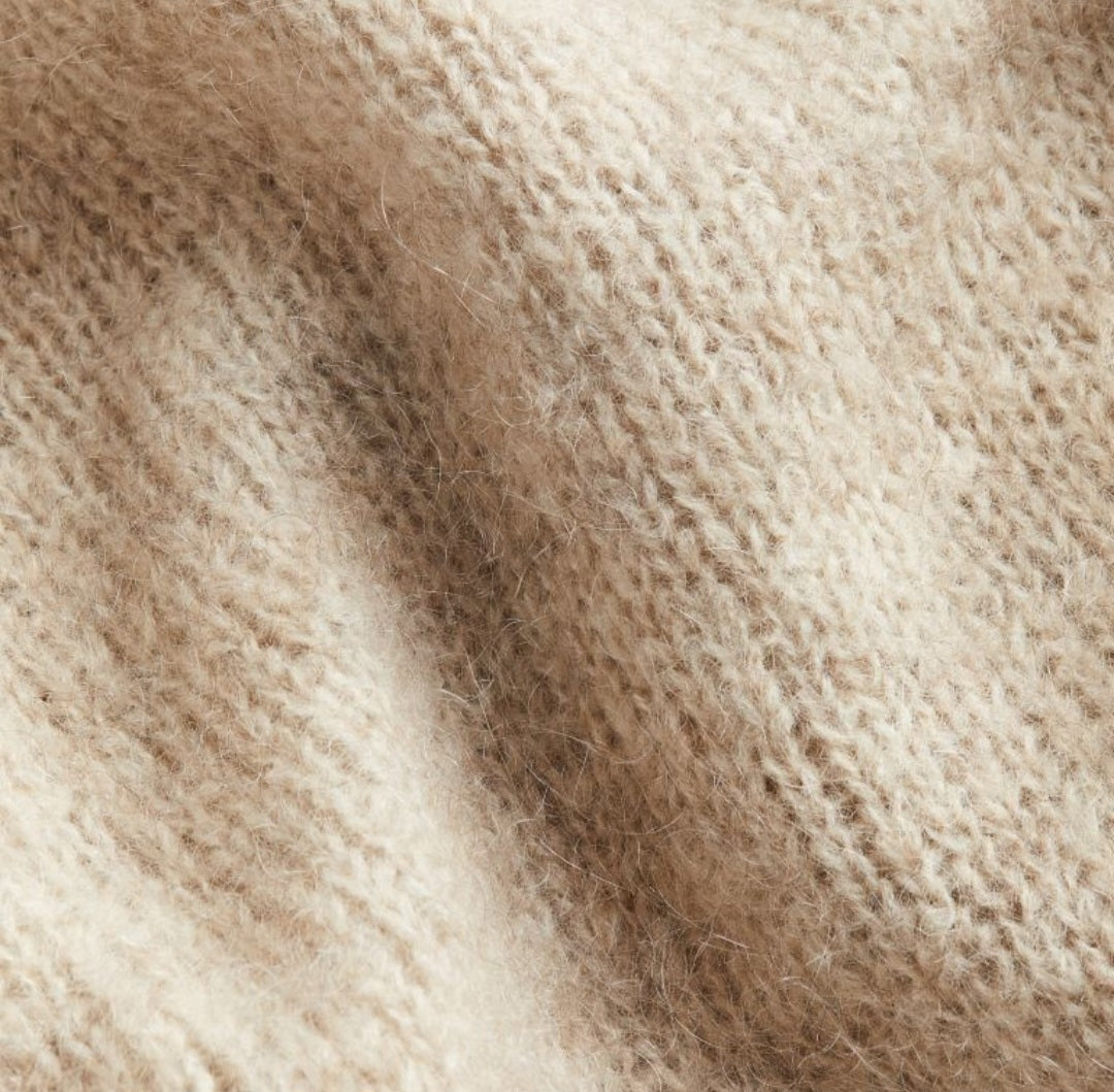Mohair Slouch Jumper in Camel