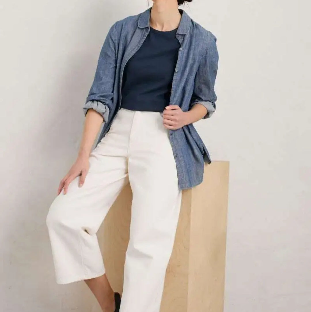 Opal Organic Cotton Tee in Navy