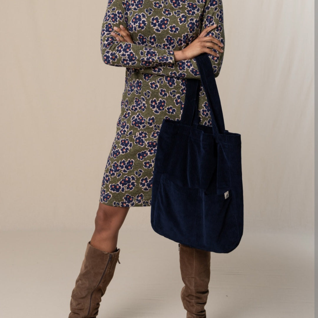 Jumbo Cord Bag in Navy