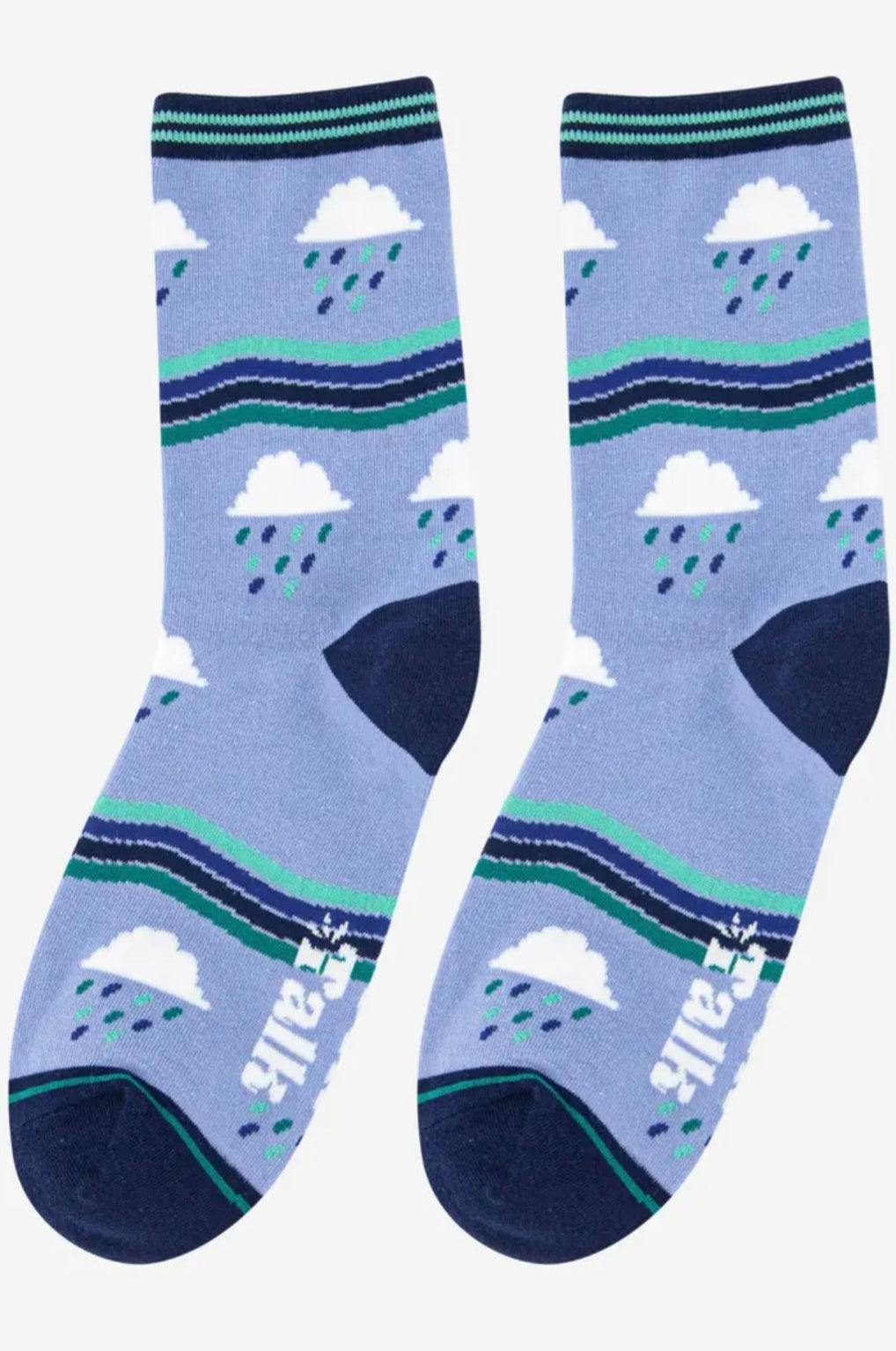 Rain Clouds Bamboo Socks