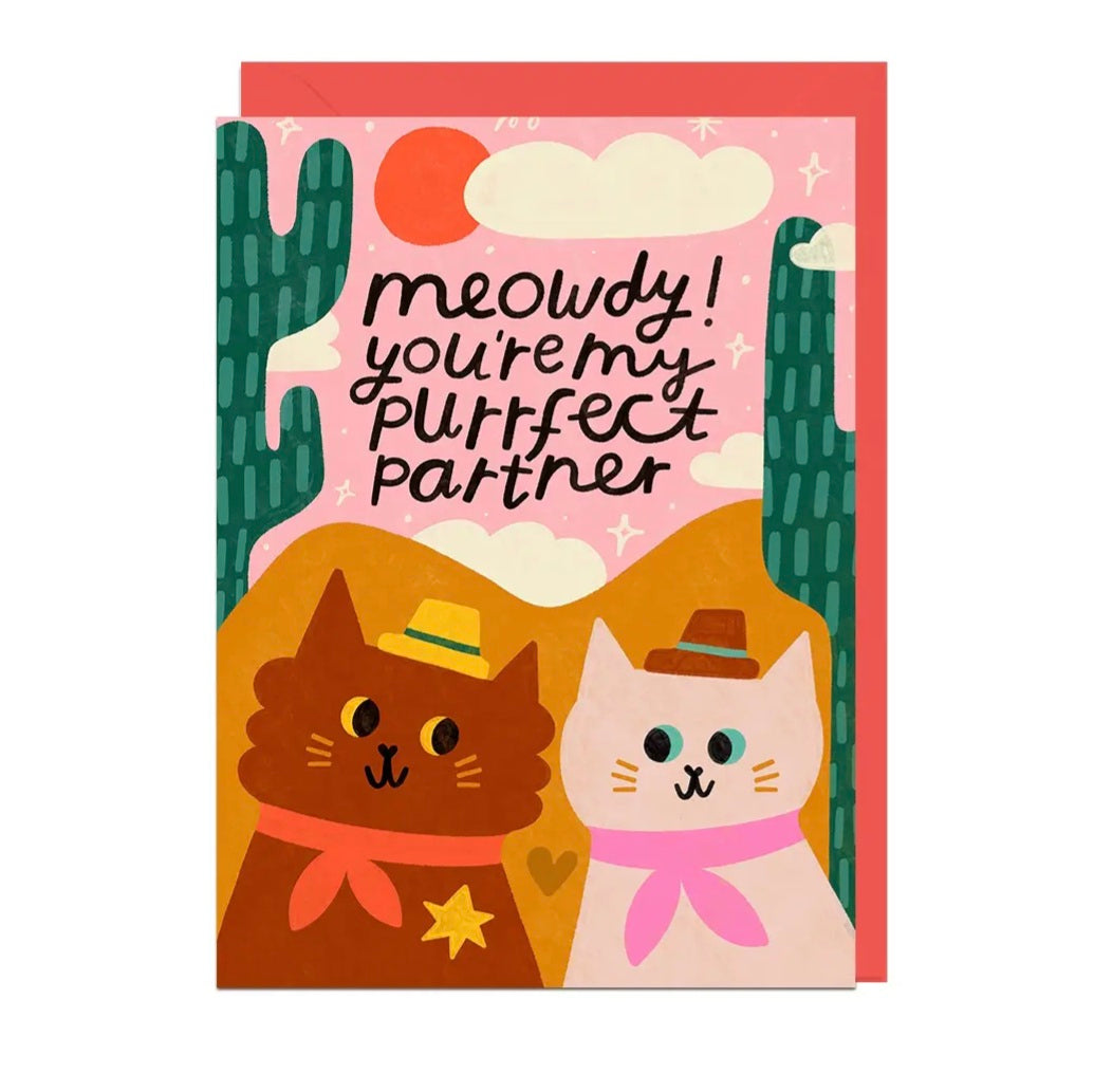 Meowdy Purrfect Partner Card