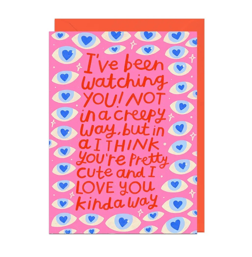 Watching You Cute Card
