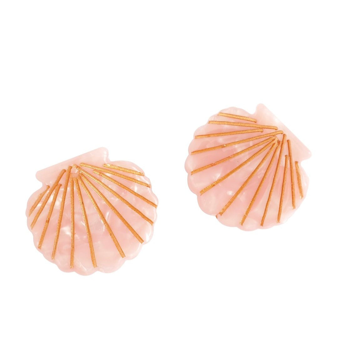 Mini Lilac Shell Claw Clips