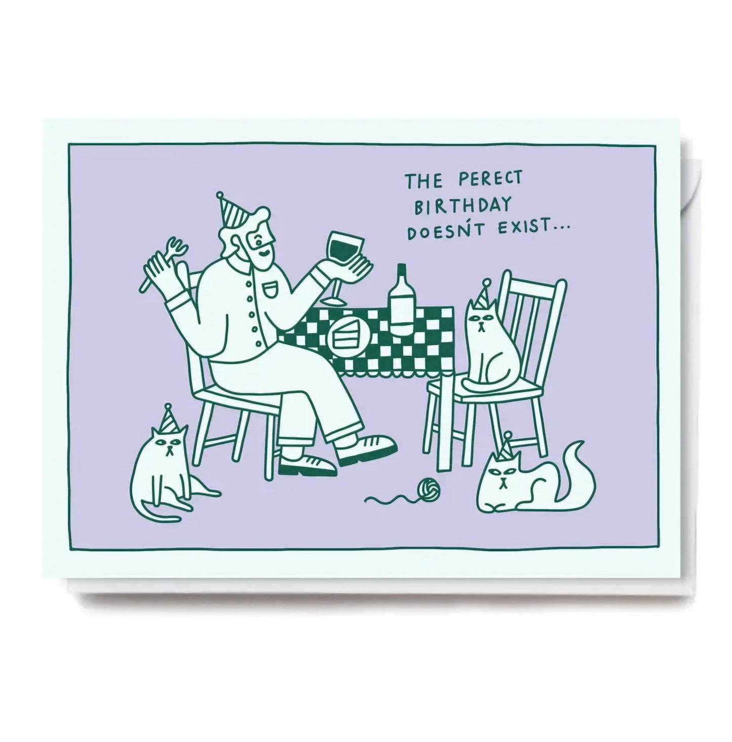 Perfect Birthday Cat Card