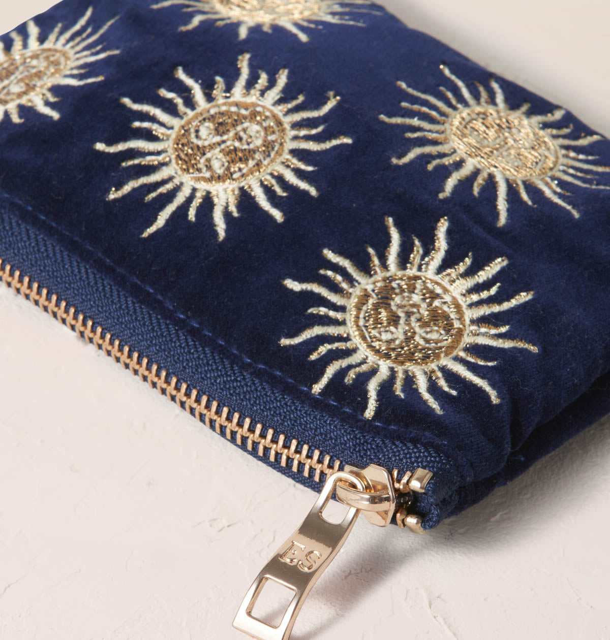 Sun Goddess Coin Purse in Navy