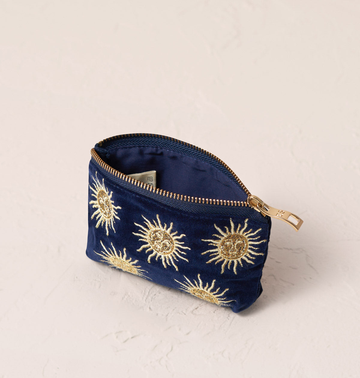 Sun Goddess Coin Purse in Navy