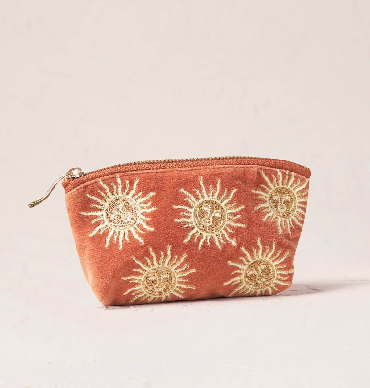 Sun Goddess Coin Purse in Rust
