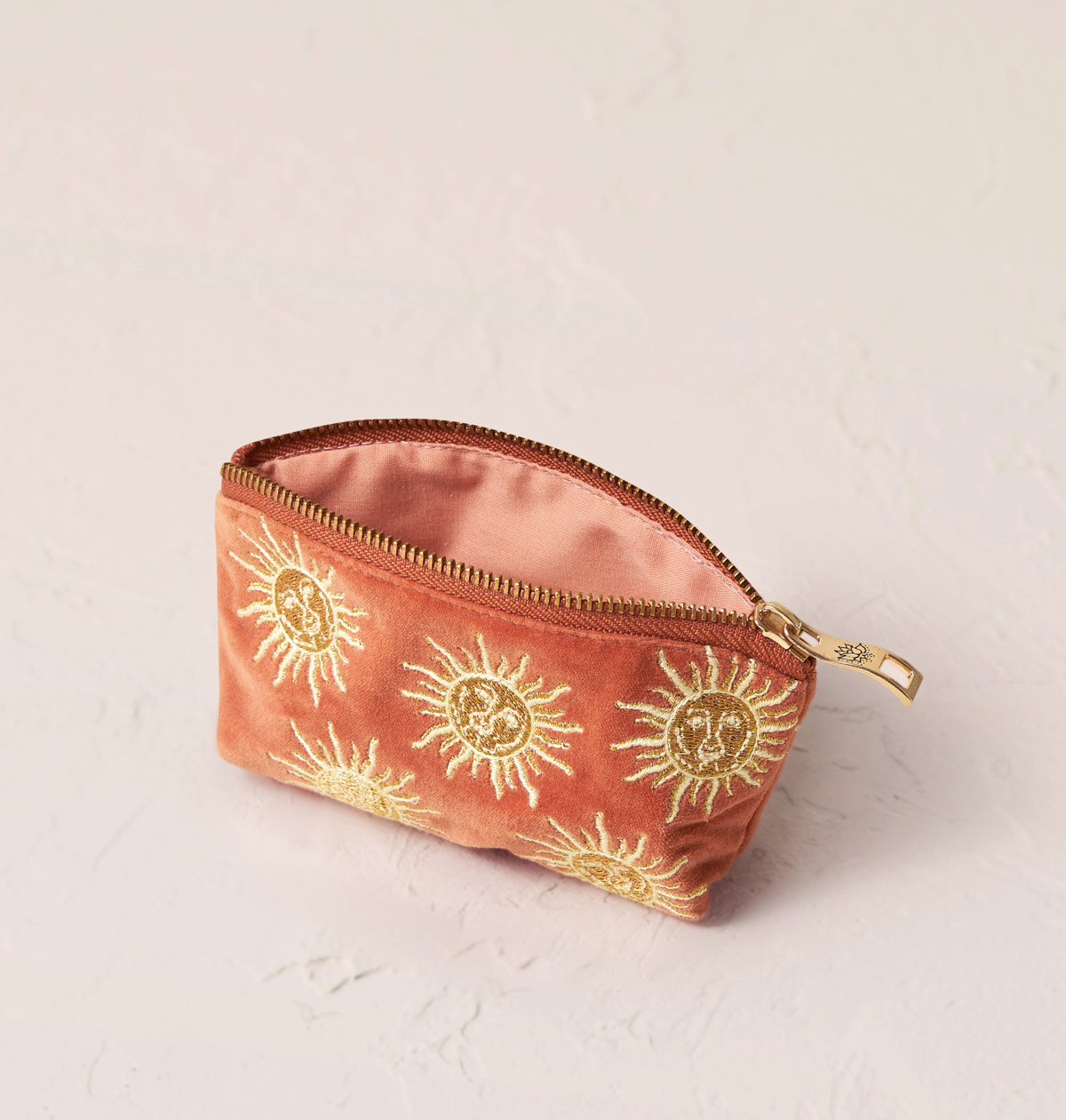 Sun Goddess Coin Purse in Rust