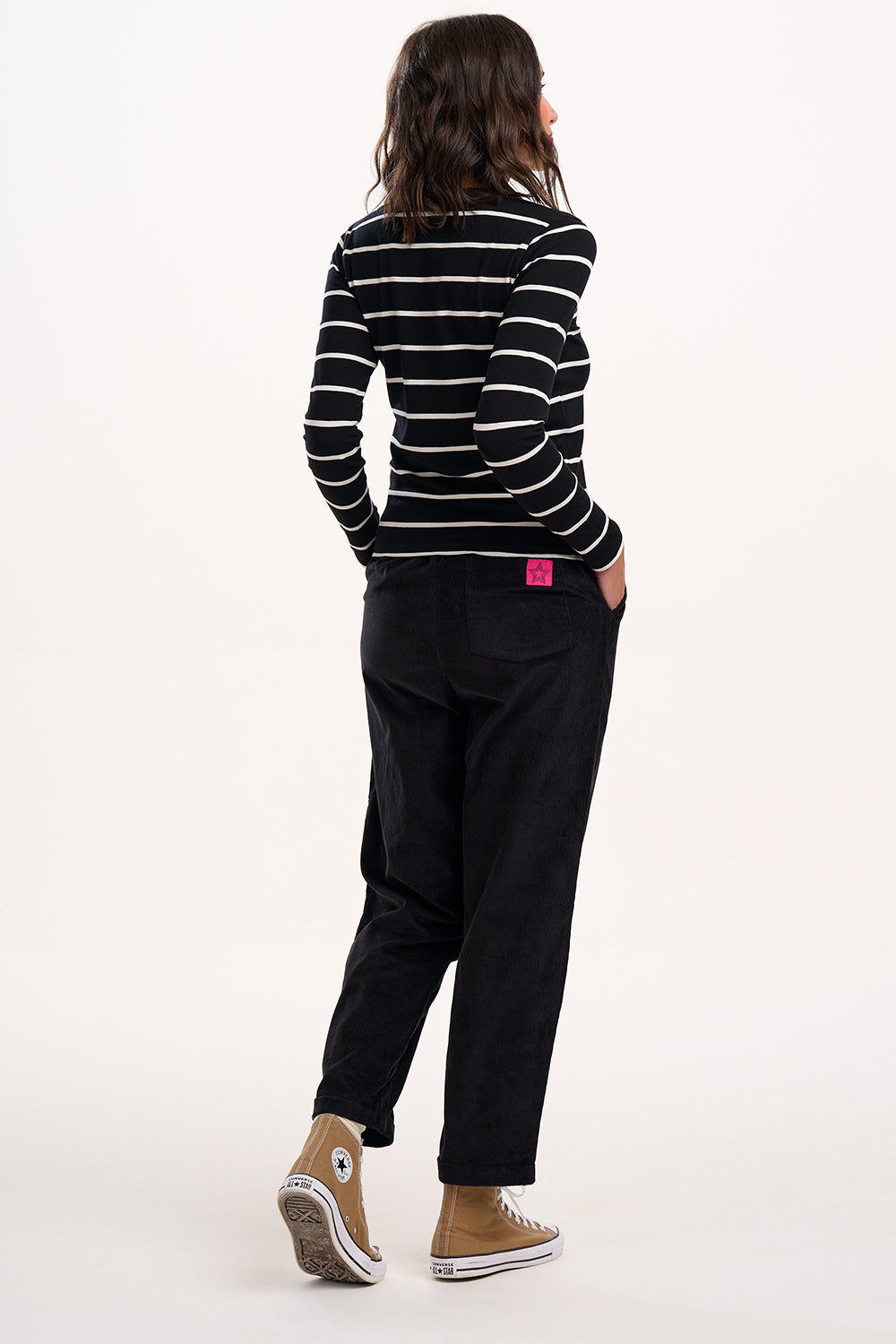 Sugarhill Brighton Vonnie Black Cord Trousers