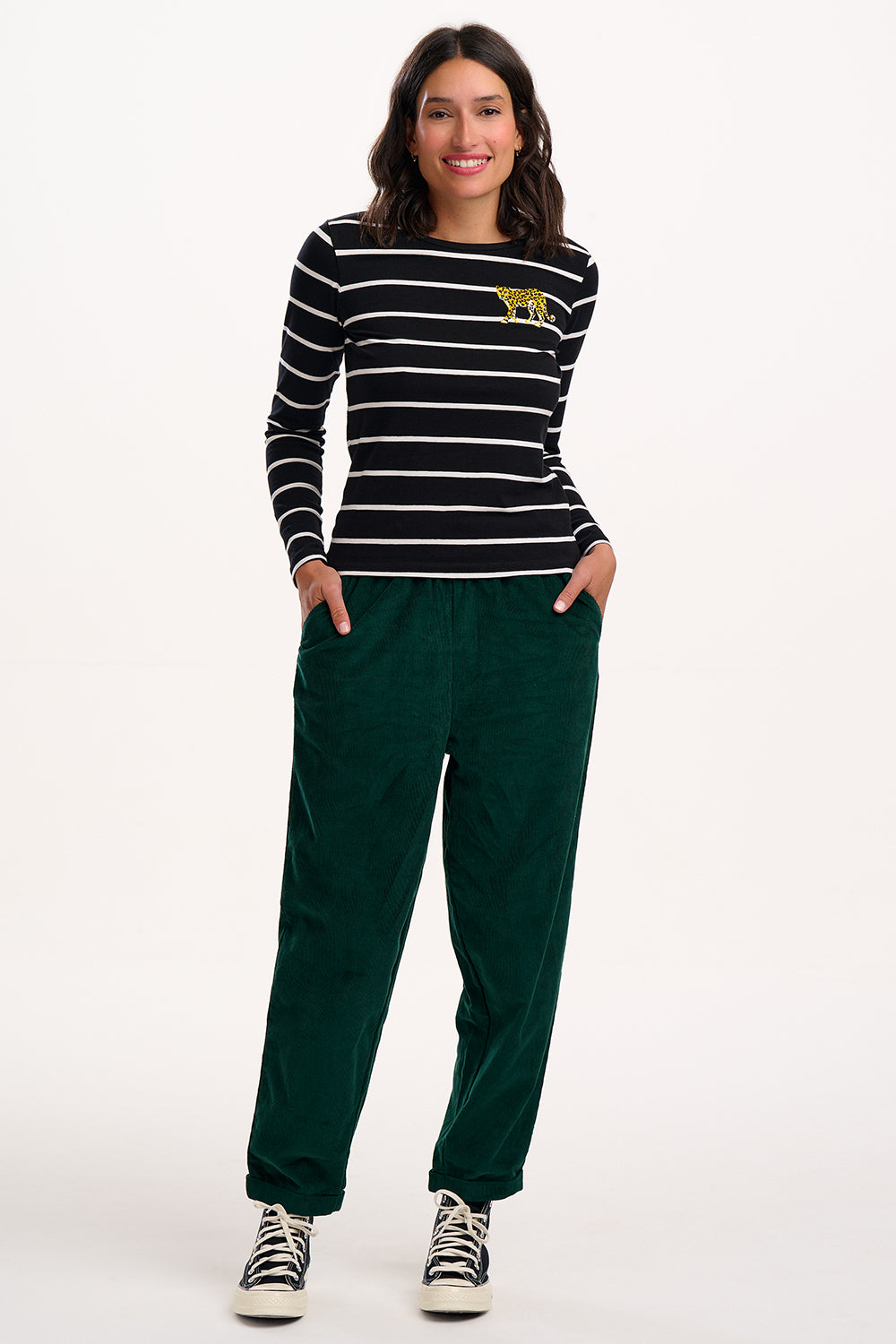 Sugarhill Brighton Vonnie Green Cord Trousers