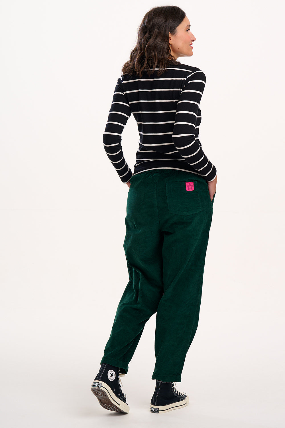Sugarhill Brighton Vonnie Green Cord Trousers