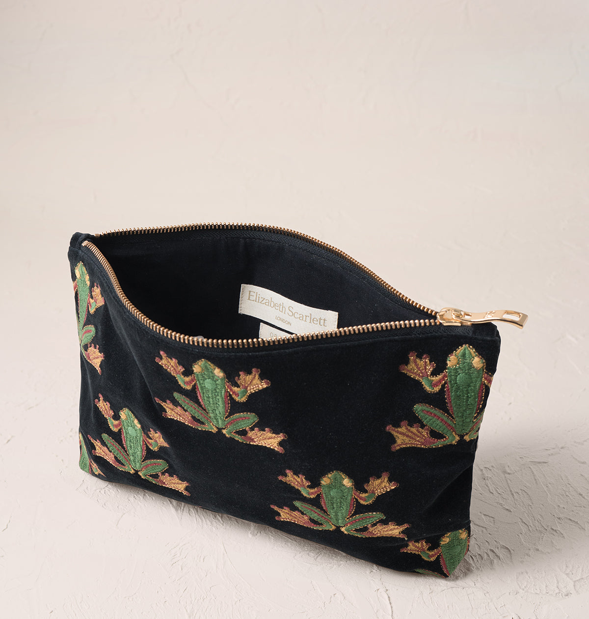Tree Frogs Everyday Pouch in Charcoal