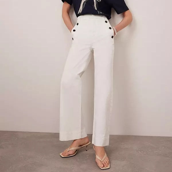 Bella Button Ankle Grazer Trousers