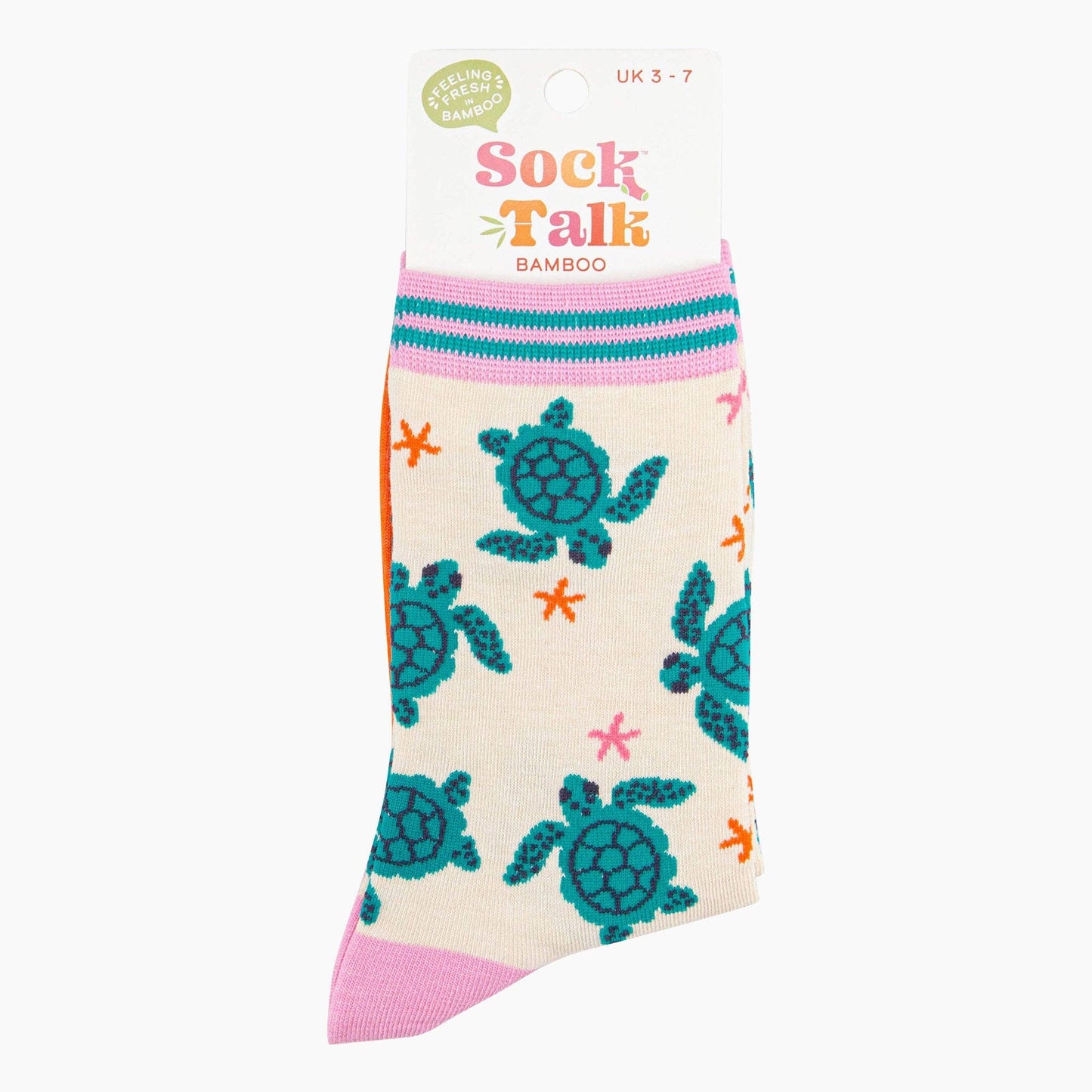 Sea Turtles & Starfish Bamboo Socks
