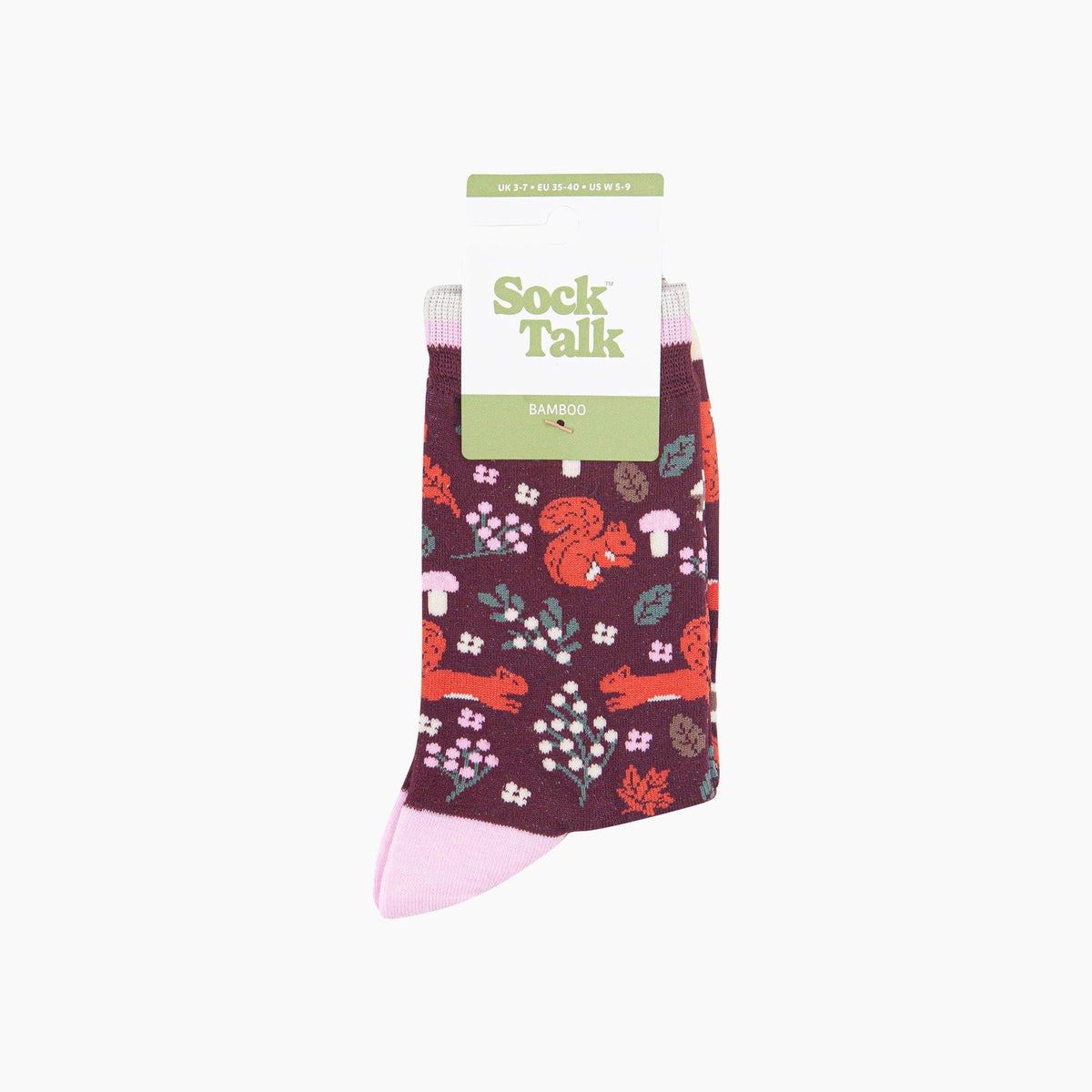 Woodland Squirrel Bamboo Socks