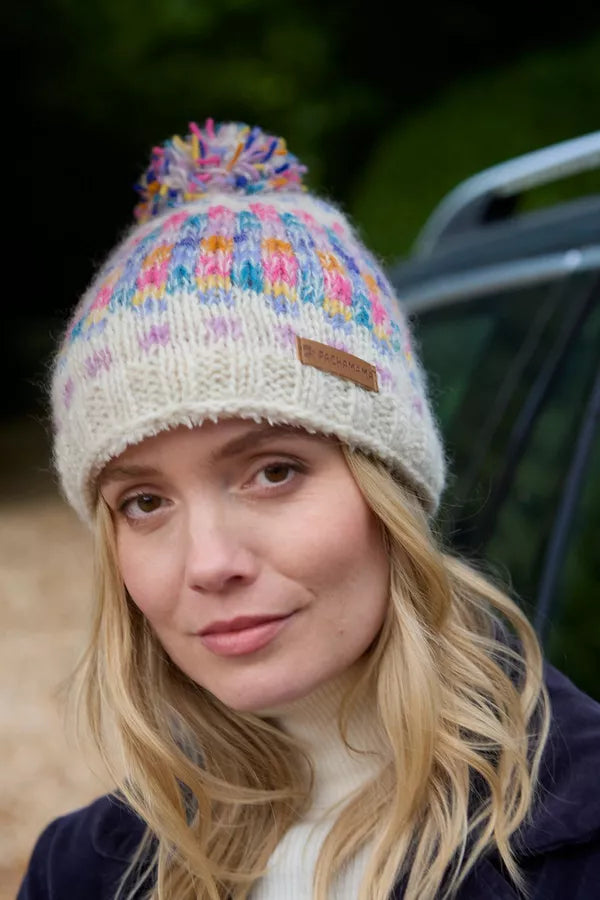 Arundel Bobble Beanie in Oatmeal