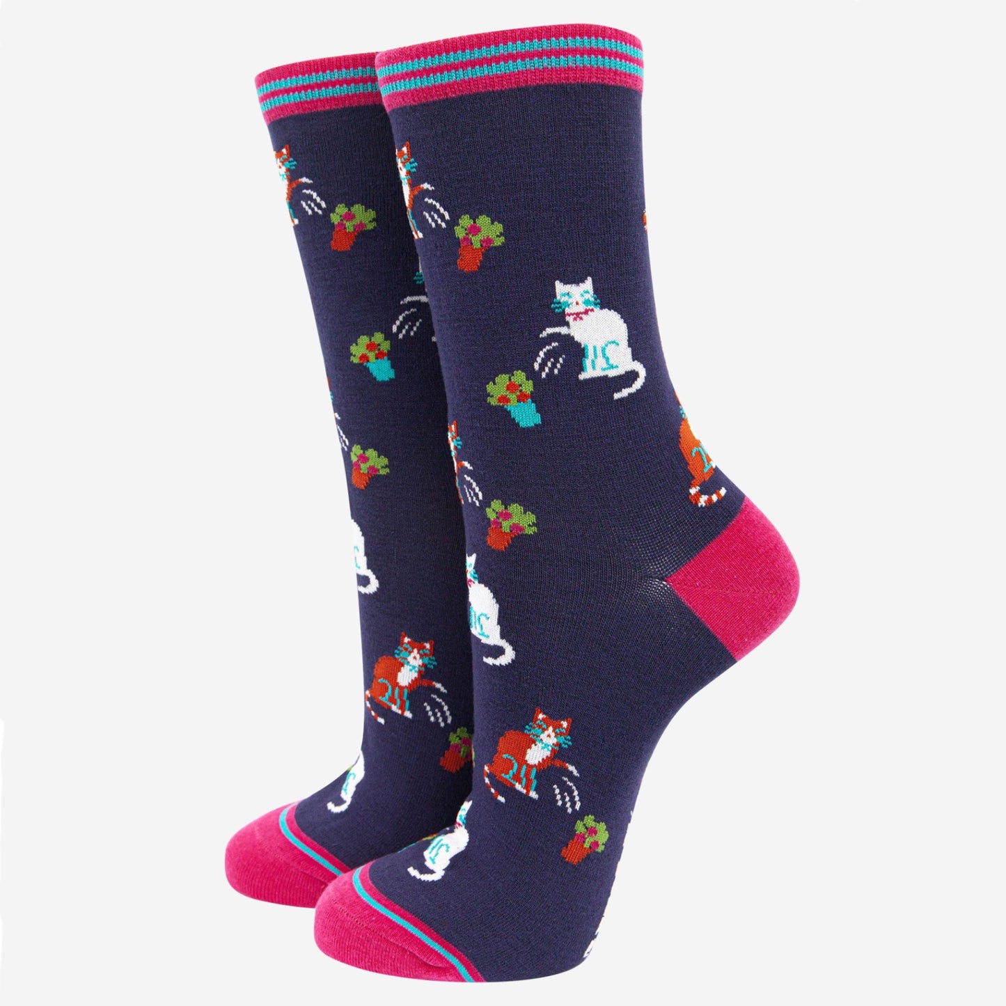 Clumsy Cats Bamboo Socks