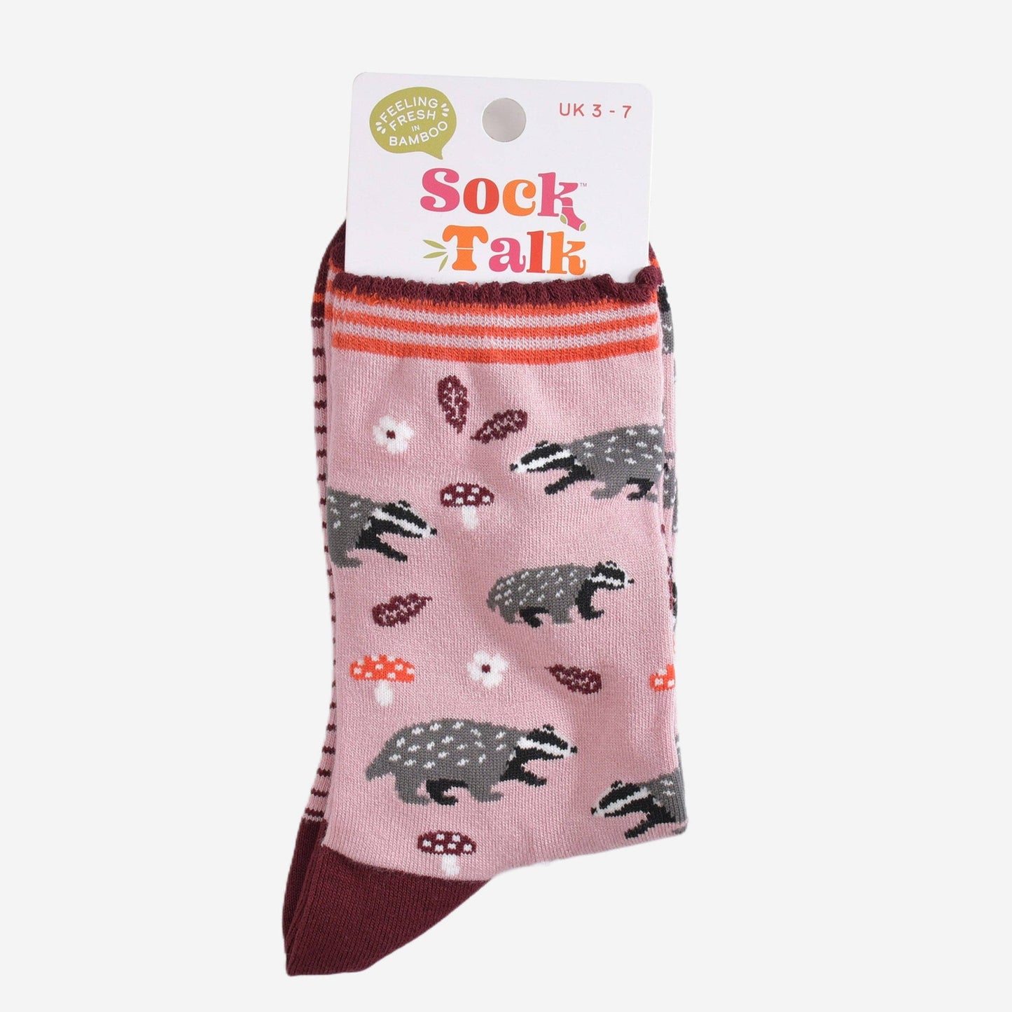 Woodland Badger Bamboo Socks