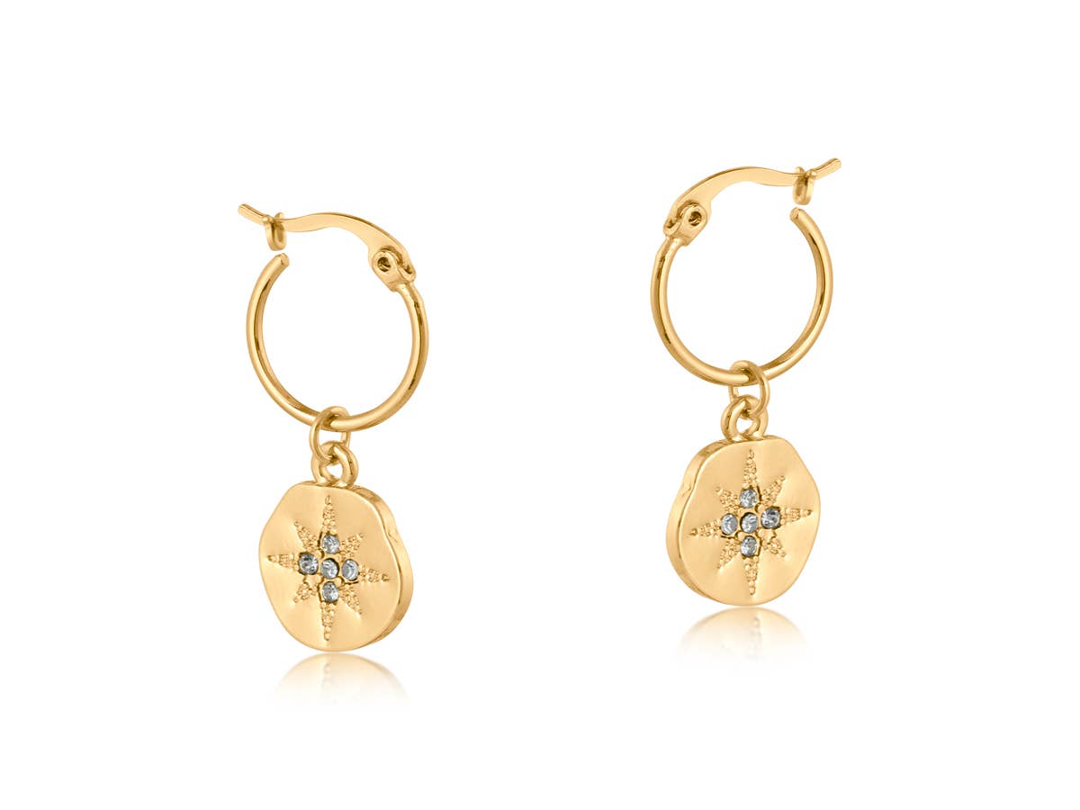 Celena Encrusted Star Earrings