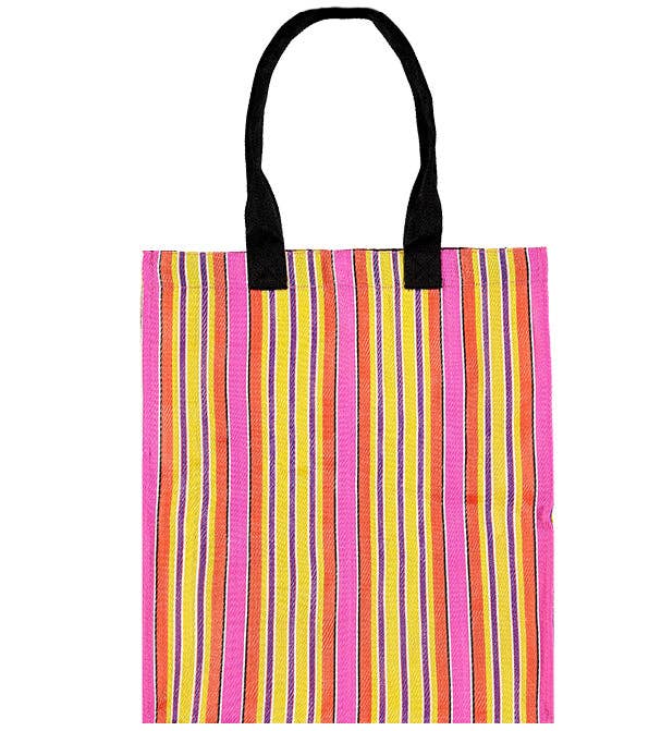 Eco Woven Market Shopper in Neyron Rose, Sage & Primrose